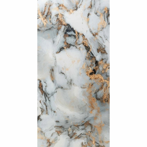 Exotica Pallet Sky White Marble Effect Polished Porcelain Wall and Floor Tile 60 x 120